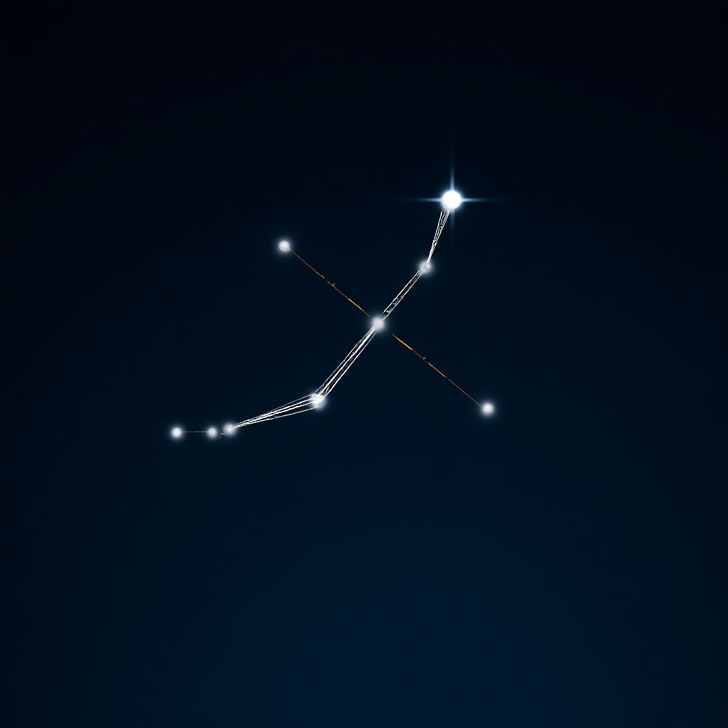 Southern Cross constellation close-up